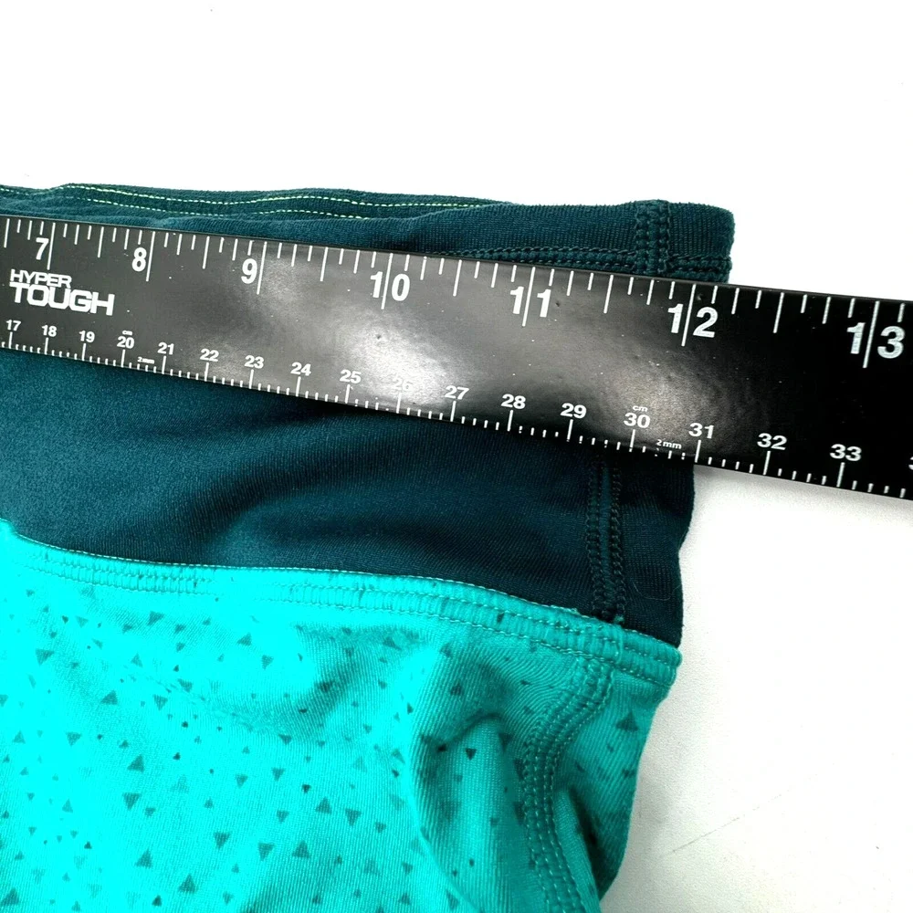 NIKE Women's XS Teal Epic Lux Tight Fit Running Capri Pants‎ Leggings zip Pocket